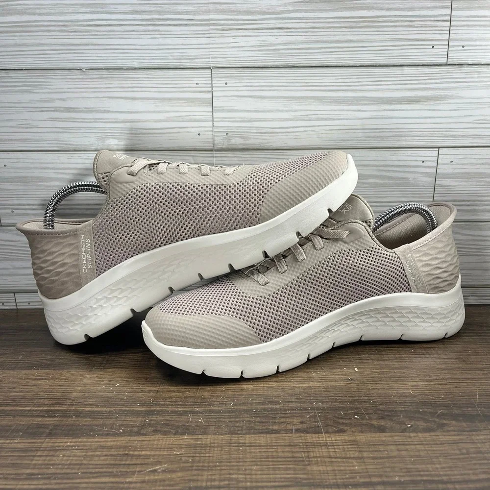 Skechers GoWalk Flex Women's Beige Shoes - Women's Size 10